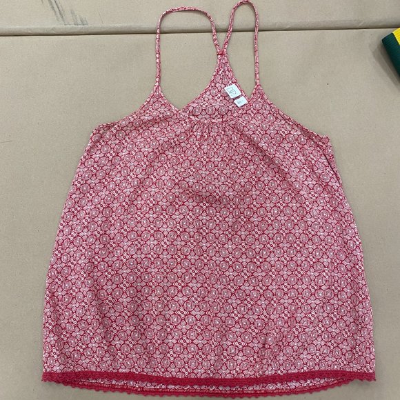 BP - Women's Racer-back Tank Top- Red Floral- Size Large - Picture 5 of 7